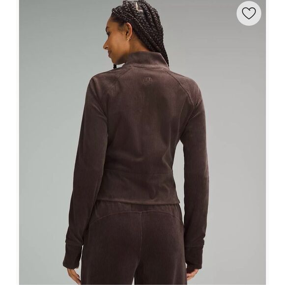 Lululemon Scuba Track Jacket Velvet Cord size 4 - Picture 2 of 6